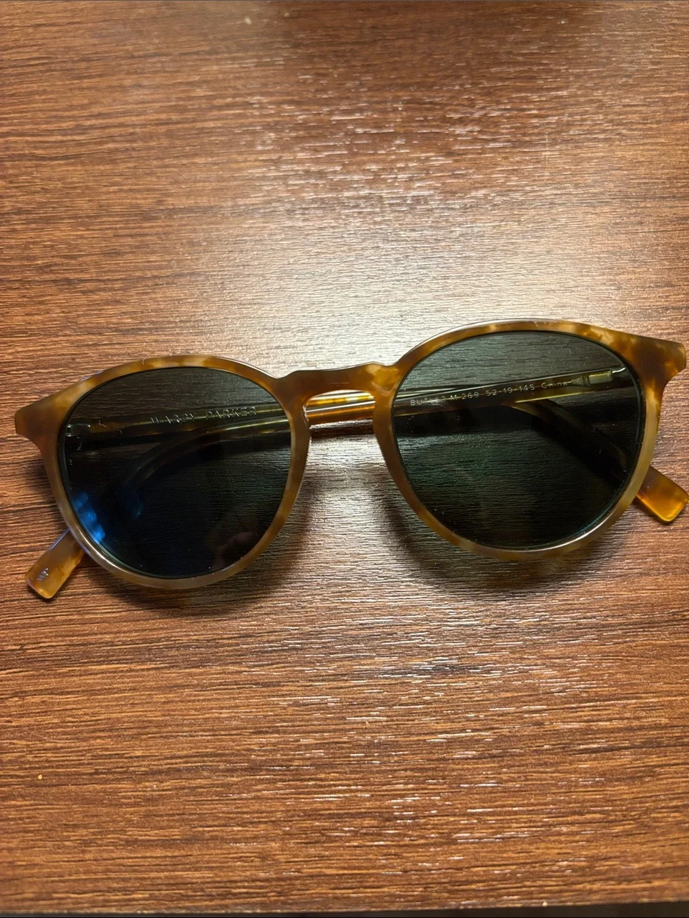 Warby Parker Butler Eyeglass Sunglass Frames in Butterscotch Tortoise Med Width